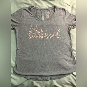 St. John's Bay Gray Sunkissed Tee